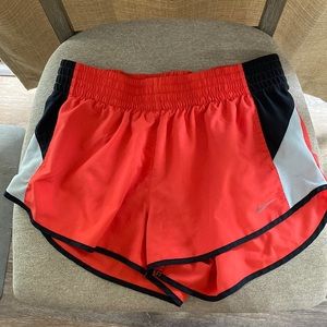 Red black and grey shorts